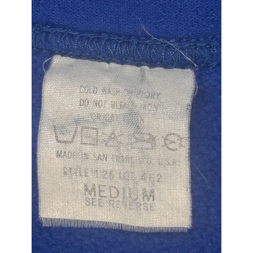 Bellwether Blue Quarter Zip Pullover Cycling Jacket USA Made Slim Medium Bycicle